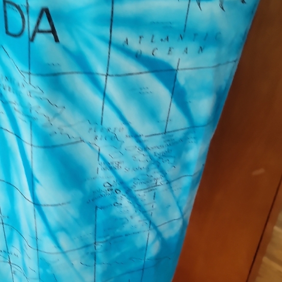 Bermuda Map Blue Tie Dye T Shirt - Picture 5 of 9